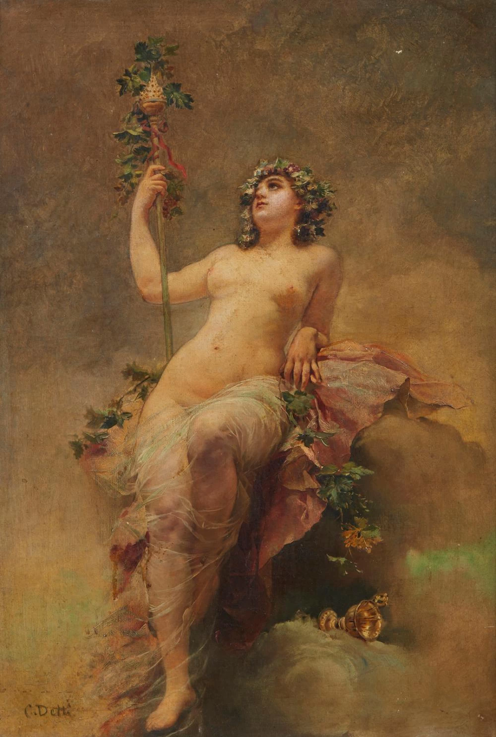 Cesare Detti - Baccante